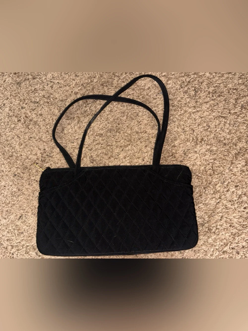 Vera Bradley Classic Quilted Black Tote Bag - Versatile Everyday Carry